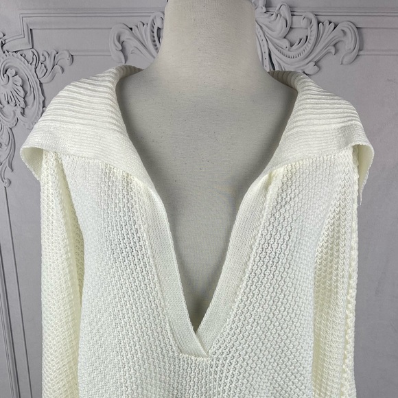 Casual V-Neck Long Sleeve Knit Sweater - Picture 4 of 8